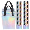 thumbnail image 1 of Raindrops 20 Pcs Non Woven Iridescent Shopping Bag Waterproof For Holiday Use, 1 of 6