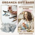 thumbnail image 6 of Uxcell 20 Count Bow Organza Gift Bags, Wedding Favor Bag Gray 3.5" x 4.7", 6 of 7
