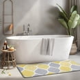 thumbnail image 2 of Yellow and Gray Geometric Quatrefoil Pattern Kitchen Rug Mat,Kitchen Runner Rugs Non Skid Washable,Decorative Kitchen Floor Mats for Kitchen,Sink,Laundry,17"x47.2", 2 of 7