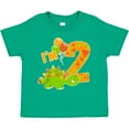 thumbnail image 3 of Inktastic Happy Dinosaur Second Birthday-green Boys or Girls Toddler T-Shirt, 3 of 5
