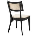 thumbnail image 5 of Side Dining Chair, Set of 2, Beige Black, Wood, Cottage Kitchen Cafe Bistro Hospitality Restaurant, Modern Contemporary HB34400, 5 of 10