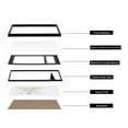 thumbnail image 4 of ELSKER&HOME 11x17 Diploma Frames with Tassel Holder for 8.5x11 Certificate Document Shadow Box, Matte Black Frame, Degree Double Mat, Black with Gold Rim, 4 of 6