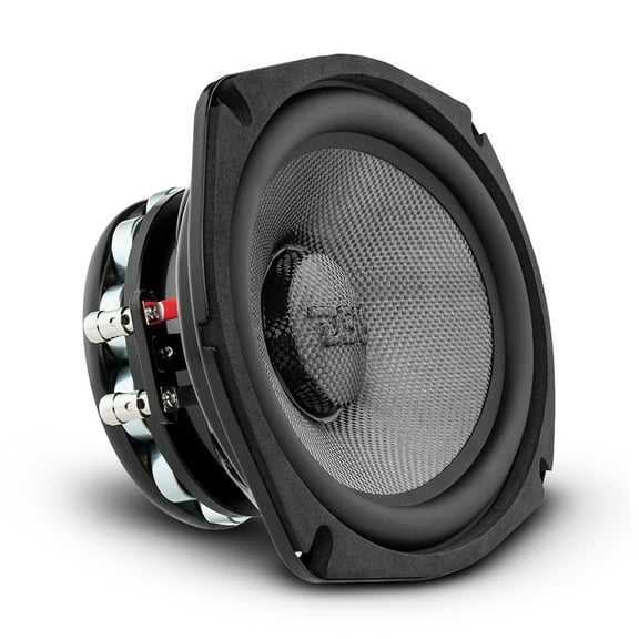 DS18 PRO-CF69.4NR 6" x 9" 600W Max Water-Resistant Carbon Fiber Mid-Bass Speaker