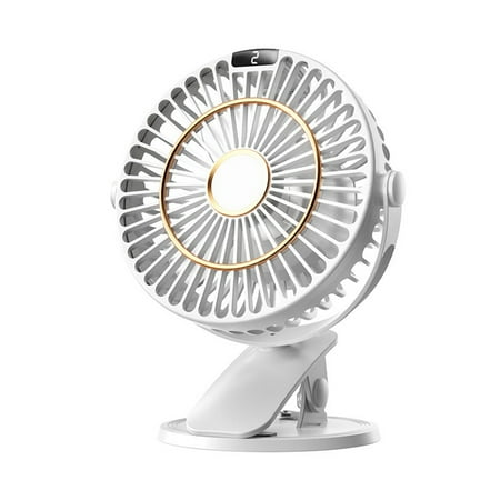 

USB Rechargeable Silent Fan for Office Home Desk Table Outdoor White