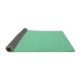 thumbnail image 2 of Ahgly Company Indoor Square Solid Turquoise Blue Modern Area Rugs, 7' Square, 2 of 4