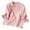 a-259Pink55, variant on Womens Mandarin Collar Asymmetric Knot Button Flared Ruffle Half Sleeve Blouse With Floral Embroidery Irregular Hem Loose Fit For Daily Wear Pink M