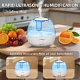 thumbnail image 4 of Ultrasonic l Mist Humidifier, Quiet Air Humidifiers for Bedroom, Nursery, Office, & Indoor Plants, 360 Rotation Nozzle & 2L Water Tank & Night Light, 4 of 4
