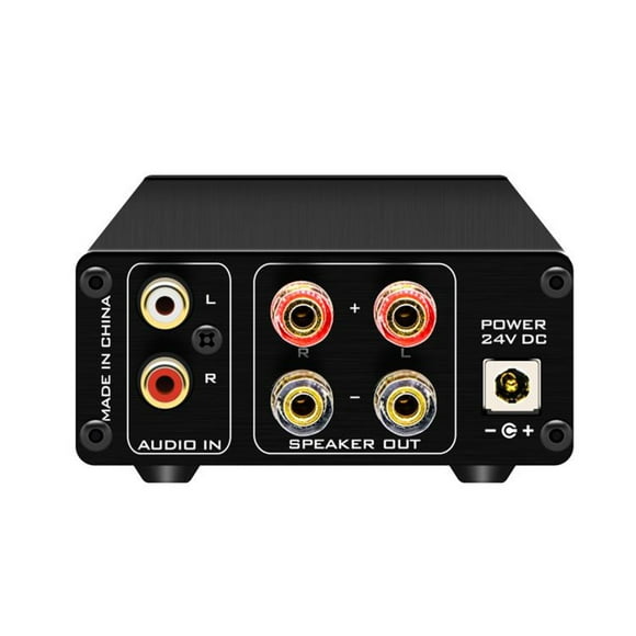 Graflsoa FX-AUDIO FX502S PRO HiFi Digital Amplifier with TPA3250+NE5532 Chip, 80W*2 Output, RCA Input, Compact Design, Black/Silver, 24V DC Power
