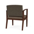 thumbnail image 3 of Amherst Wood Reception Oversize Guest Chair / Walnut Wood / Brown / Brown, 3 of 5