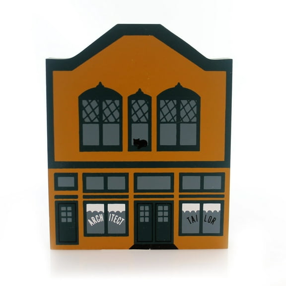 Cat's Meow Village 5.00In Architect Tailor, Wood, Series V 5 Retired Nos 0510-00