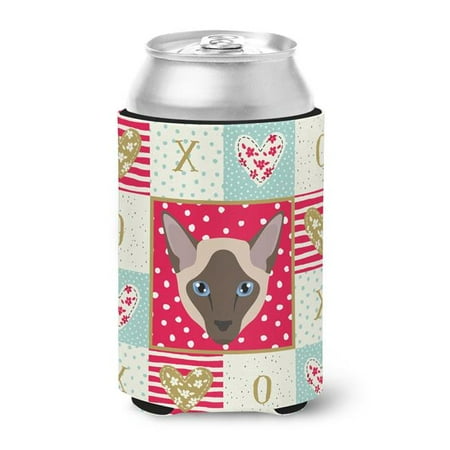 

12 oz Siamese Modern Cat Love Can or Bottle Hugger