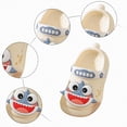 thumbnail image 4 of HCNTES Toddler Kids Cozy Baby Boys Girls Home House Cloud Cushion Slide Sandals for Indoor Outdoor Shoes(Light Gray,9), 4 of 5