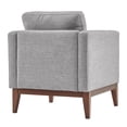 thumbnail image 4 of Weston Home Riley Linen Upholstered Accent Chair with Wood Legs, Grey, 4 of 5