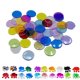 thumbnail image 3 of 100PCS/Set Plastic 19mm Chips Multi Color Markers Fun Family Club Children Game Supplies Counting Math Toys Inevent WJ3911-08, 3 of 7