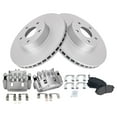thumbnail image 2 of TRQ Front Brake Pad & Rotor Kit Brake Caliper Brake Pads Brake Rotor Semi-Metallic Vented Premium G-Coated Fits Select 2005-2006 Saab 9-2X 2002-2011 Subaru Impreza 2003-2005 Legacy, 2 of 6