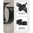 thumbnail image 4 of Correa Acero Inoxidable Fullmosa Negro Compatible con Apple Watch 40mm 38mm 41mm con Case, 4 of 6