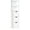 White, variant on kleankin Narrow Bathroom Storage Cabinet, Freestanding Linen Tower Black