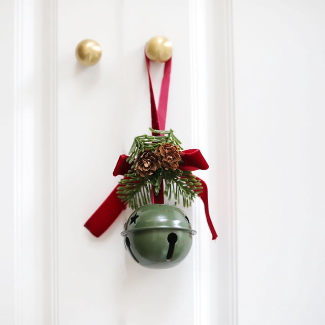 5 piezas de colgantes navideños, decoración hecha a mano, joyería para el hogar, boda, fiesta, festival, árbol, campanas, adornos