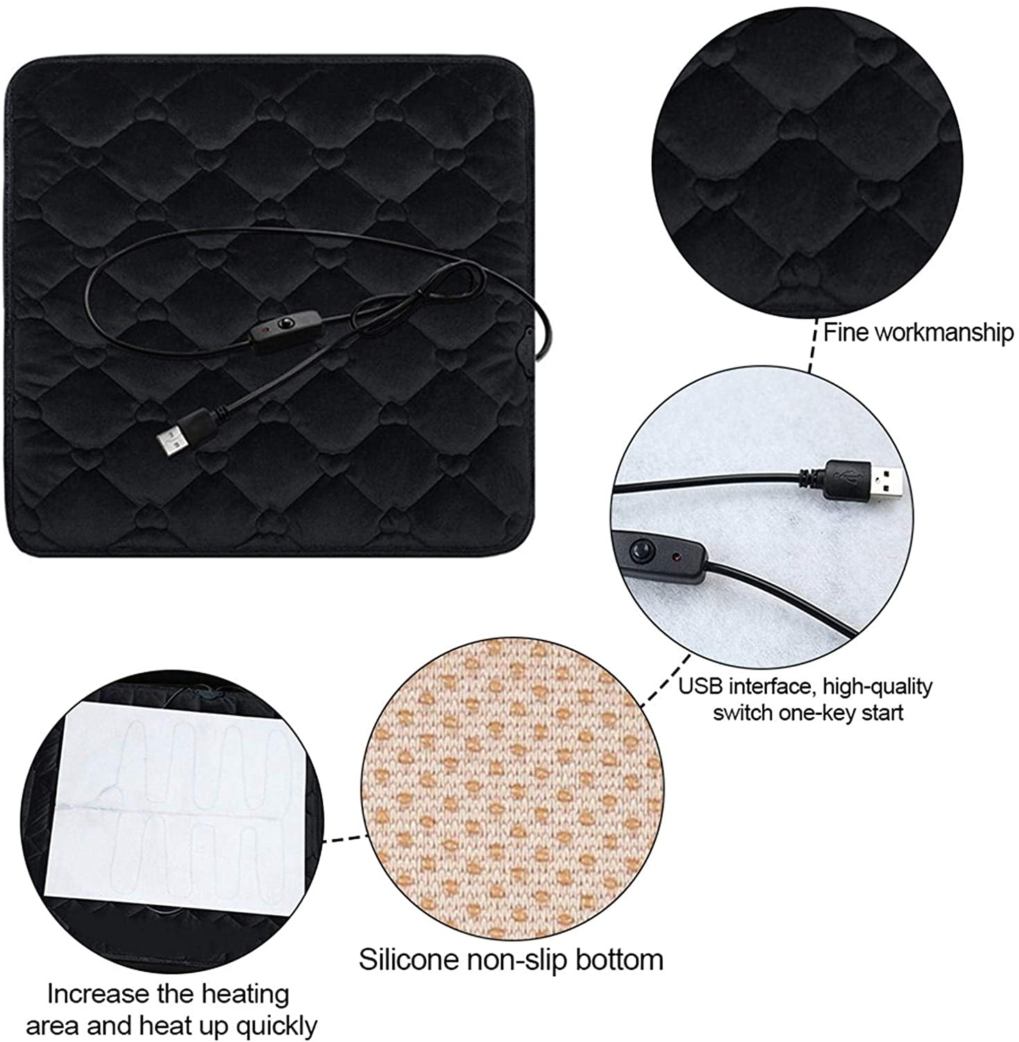 Office chair heating pad walmart hot sale