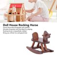 thumbnail image 3 of 1:12 Doll House Rocking Horse,Miniature Rocking Horse Chair Dollhouse Furniture for Doll House Accessory, 3 of 7