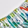 thumbnail image 6 of Chezmoi Collection 4-Piece Kids/Teens Dinosaur Sheet Set - Soft Microfiber Baby Blue Multi-Color Printed Dinosaurs Fun Kids Sheets, Full Size, 6 of 9