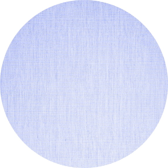 Ahgly Company Indoor Round Abstract Blue Contemporary Area Rugs, 8' Round