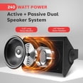 thumbnail image 5 of Pyle PDWR52BTBK 5.25" 240W Bluetooth 110/240V Indoor/Outdoor Speaker System, 5 of 6