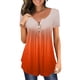 thumbnail image 2 of Tops Para Mujer Elegante Blusa Casual Camisas Camisetas de Manga Corta Con Cuello en V Camiseta Tie-Dye Camiseta de Regalo Odeerbi  ODB165689, 2 of 5
