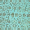 thumbnail image 1 of Ahgly Company Indoor Square Oriental Light Blue Traditional Area Rugs, 5' Square, 1 of 4