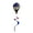 B, variant on Dynamic Rotating Hot Air Balloon Wind Spinner 28x110cm, Weatherproof Outdoor Hanging Decoration with Flag Pattern for Garden & Patio