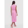 thumbnail image 3 of Women's Striped Sleeveless Midi Shirt Dress, 3 of 3