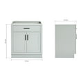 thumbnail image 3 of Ariel Hepburn 30 In. Single Sink Base Cabinet In Grey, 3 of 10