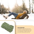 thumbnail image 3 of Bandeau d'Hiver pour Femmes Élasticité Tête Chaude Cache-Oreilles Style Simple Accessoires pour Cheveux pour Femmes Pickles Vert, 3 of 6