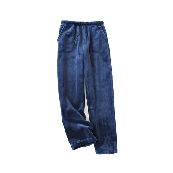 Women Ultra-Soft Fleece Pajama Pants Winter Thick Plush Warm Sleepwear with Pockets Drawstring