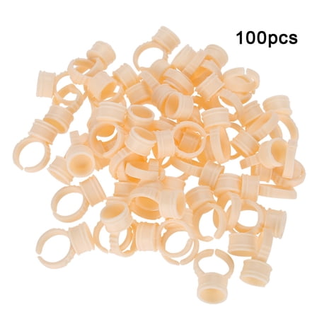 Watris Veiyi Tattoo Glue Holder, 100pcs Silicone Paint Ring Cup