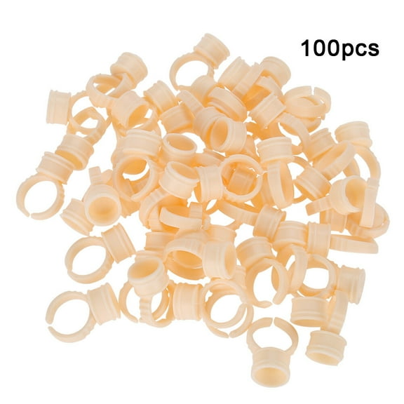 Watris Veiyi Tattoo Glue Holder, 100pcs Silicone Paint Ring Cup