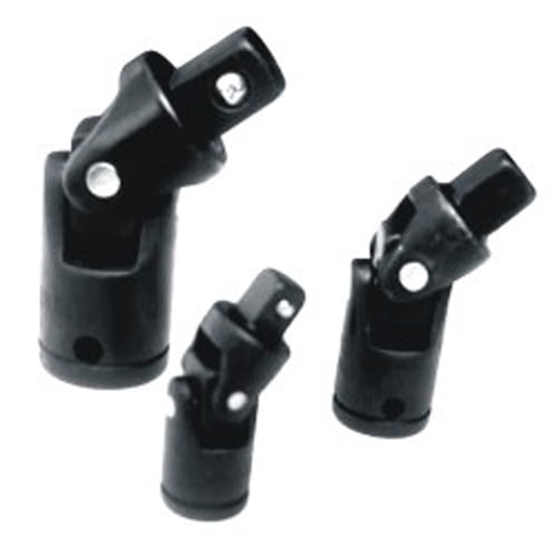 3 Pc Universal Impact Joints Swivel UJoint Adapters Socket