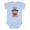 AE-Light Blue, variant on Patriotic 4th of July Goldendoodle Boys or Girls Baby Bodysuit