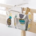 thumbnail image 5 of mnjin hanging table bedside bedside table storage basket hanging bag bag housekeeping & organizers white, 5 of 8