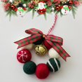thumbnail image 2 of Dalrosia Felt Christmas Tree Wreath Pendant Hanging Ornament, Small Christmas Wreath with Bell, Christmas Decoration for Home Wall, 2 of 2