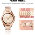 thumbnail image 2 of XiHAMA Compatible with Samsung Galaxy Watch 7/6/5/4 40mm 44mm/Galaxy Watch FE 2024/Galaxy 3 41mm/Galaxy Watch 42mm Band, 2 Pack 20mm Women Jewelry Bling Replacement Strap, 2 of 6