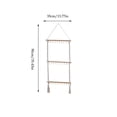 thumbnail image 3 of Luckky Boho Handwoven Wall Hanging Display Rack,Handmade Woven Storage Holder,Decorative Wall Mount Accessory Rack for Bedroom & Living Room, 3 of 5