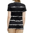 thumbnail image 2 of NAMTYQX Womens Graphic T Shirts Patterned Blouses for Women Boxy Fit Round Neck Casual Tops for Women Black Size S, 2 of 5