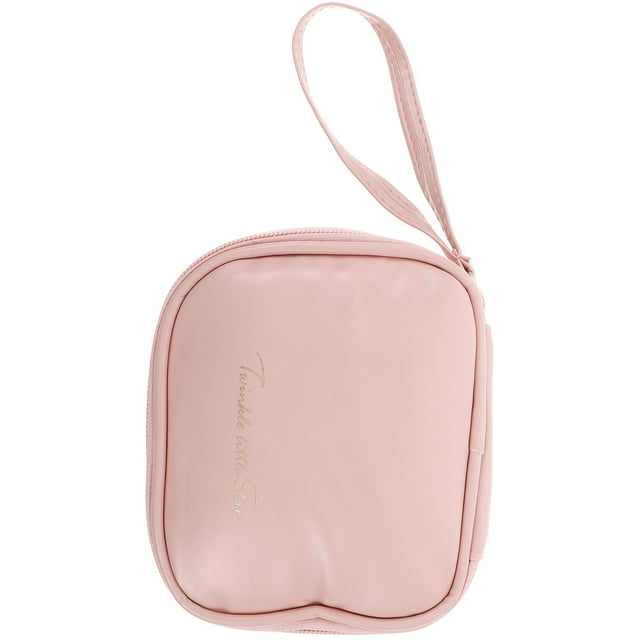 FUTUREORYY Bolsa Organizadora Rosa Para Toallas Sanitarias Y Accesorios Con Seguro Y Resistente