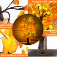 thumbnail image 3 of Lot de 1 Éclairage de Bureau 13 Pouces Érable avec 24 Minuteurs LED, 3 of 5