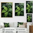 thumbnail image 4 of Designart "Ferns Plant Monochrome Euphony III" Floral & Botanical Floater Framed Canvas Wall Art, 4 of 7