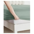 thumbnail image 4 of KriKac Full Size Sheet Sets - 4 Piece Full Size Sheets, Deep Pocket, Hotel Luxury, Extra Soft, Breathable and Cooling, Sage Green Sheets for Full Size Mattress, 4 of 6