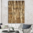 thumbnail image 2 of Designart 'Natural Birch Forest II' Traditional Print on Natural Pine Wood, 2 of 3