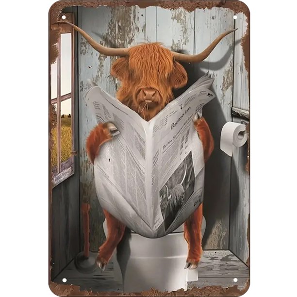 Hojalata Rectangular 20*30cm Modelo Plano Serie Animal Yak (1)