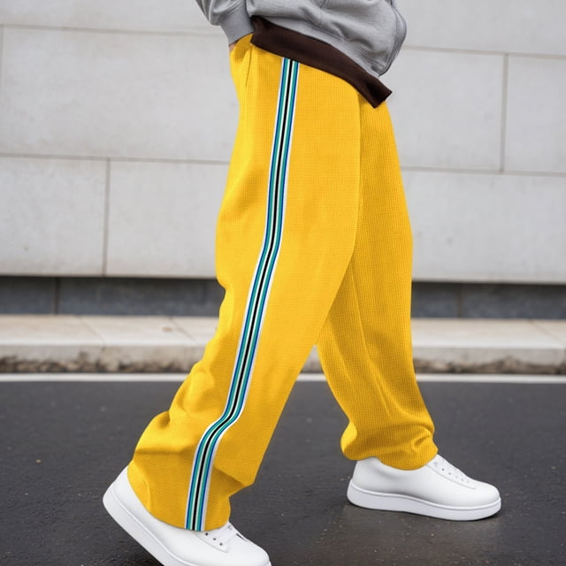 Casual Straight Leg Trousers With Draping And Floor Length Design For Comfortable Daily Wear Men